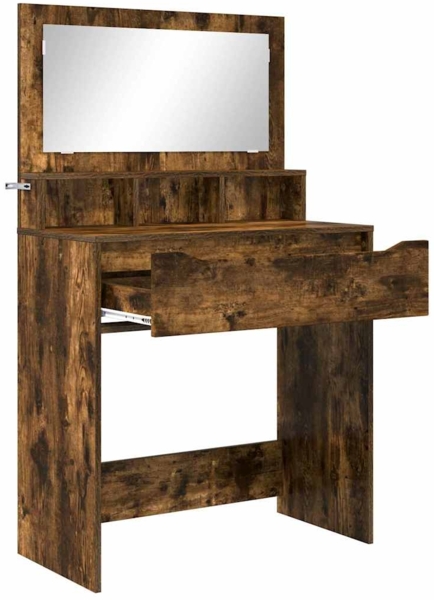 vidaXL Schlafzimmer-Frisiertische Geräucherte Eiche 80 x 39,6 x 135 cm 888982 Bild 4