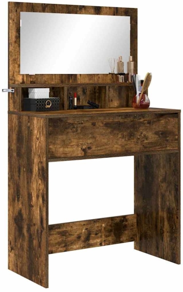 vidaXL Schlafzimmer-Frisiertische Geräucherte Eiche 80 x 39,6 x 135 cm 888982 Bild 2