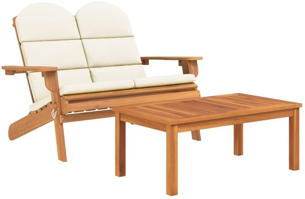 vidaXL 3-tlg. Garten-Lounge-Set Adirondack Massivholz Akazie 3152134 Bild 4