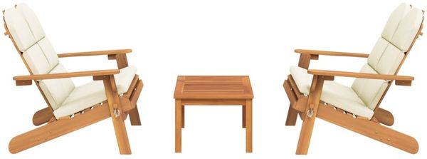 vidaXL 3-tlg. Garten-Lounge-Set Adirondack Massivholz Akazie 3152134 Bild 3
