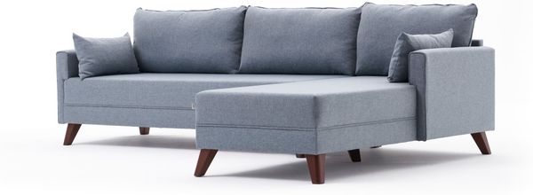 Ecksofa, 'Bella', 85 x 165 x 275, Blau Bild 6