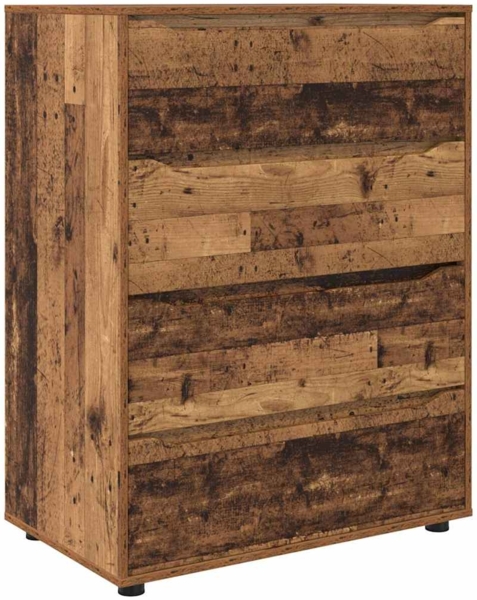 vidaXL Stauraumschränke 2 pcs Altholz 80 x 48 x 105 cm Holzwerkstoff 3406233