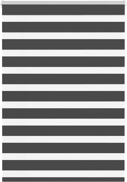 vidaXL Doppelrollo Schwarz 115x150 cm Stoffbreite 110,9 cm Polyester 4014238