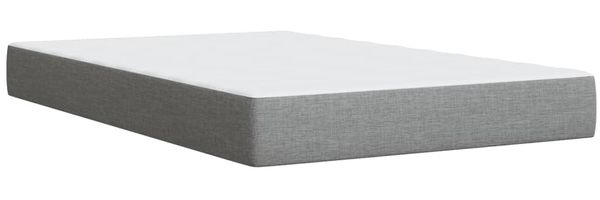 vidaXL Boxspringbett mit Matratze Hellgrau 120x190 cm Stoff 3285820 Bild 10