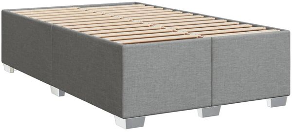 vidaXL Boxspringbett mit Matratze Hellgrau 120x190 cm Stoff 3285820 Bild 8