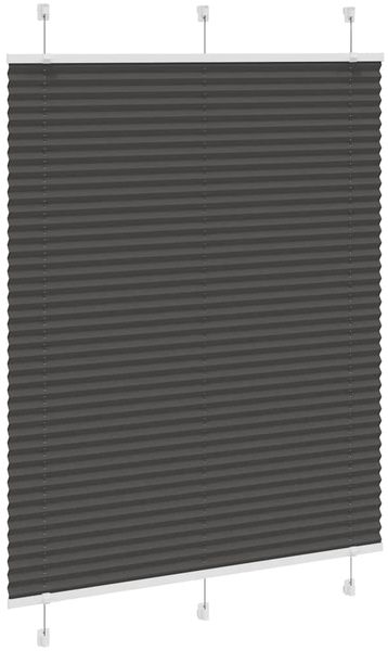 vidaXL Plissee Schwarz 105x100 cm Stoffbreite 104,4 cm Polyester 4015127 Bild 3