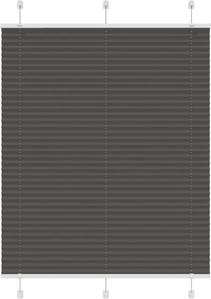 vidaXL Plissee Schwarz 105x100 cm Stoffbreite 104,4 cm Polyester 4015127