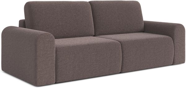 AX LIVING Modern Schlafsofa Otterton 250 cm Sofa Braun mit Bettkasten