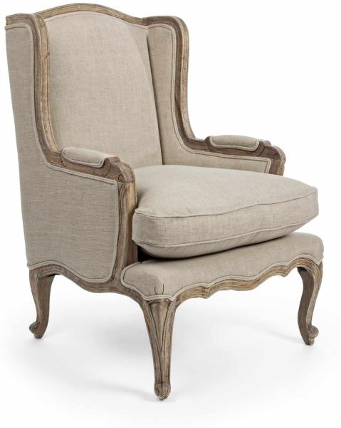 Sessel Catherine mit Stoff-Bezug, Beige