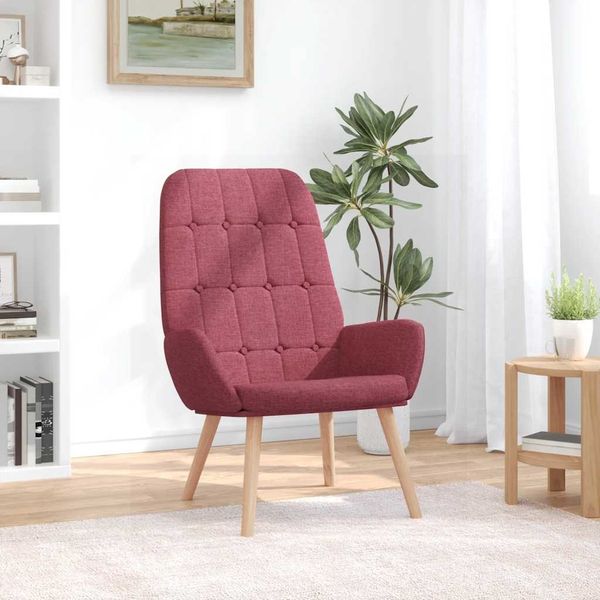 vidaXL Relaxsessel Stoff Weinrot 4102649