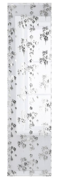 Joyswahl Schiebegardine (2 St), Klettband, transparent, Voile, Flächenvorhang mit kunstvollen und glänzenden Blumen Bild 4