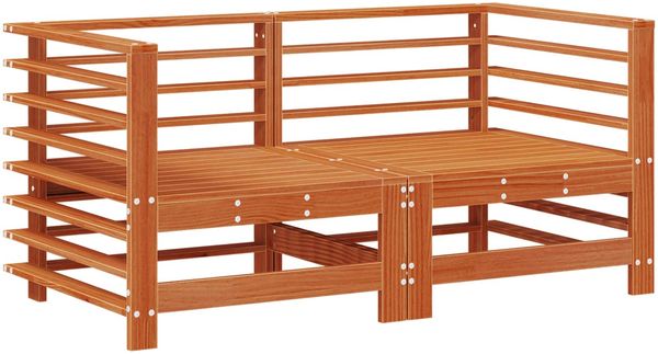 vidaXL Garten-Lounge-Set 7 pcs Wachsbraun Massives Kiefernholz 3418106 Bild 6