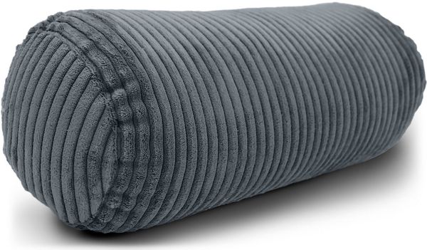 Amilian Nackenrolle mit Bezug 15 x 40 cm - Kissenrolle - mit Nackenrollenbezug - Bettrolle, Kopfstütze, Nackenstütze mit Bezug, ideal als Dekokissen, Sofakissen, Kissen, Kissenrolle, Lagerungskissen, Schlafkissen und für Reisen