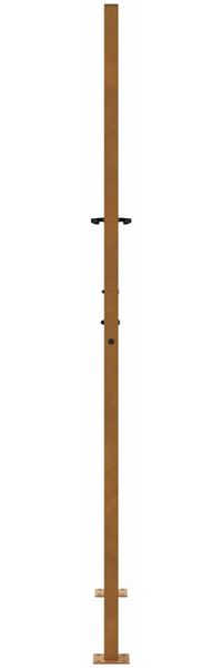 vidaXL Gartentor 100x175 cm Verwitterungsstahl Flammendesign 4100997 Bild 6
