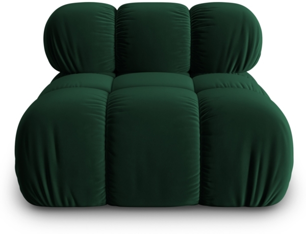 Micadoni Armloses Modul Bellis Samt Bluvel Flaschengrün