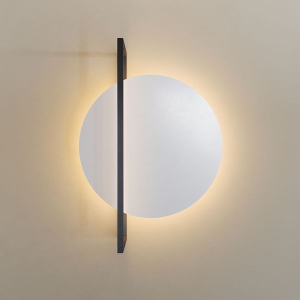 s.luce Artus LED Wandleuchte & Deckenlampe Weiß Ø 40cm