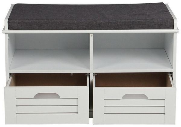 HTI-Living Schuhregal Schuhschrank weiß mit Sitzfläche, Stück 1-tlg, Schuhregal Schuhbank