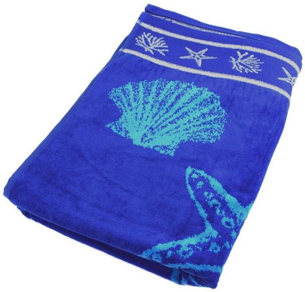 Marabellas Shop Saunatuch Duschtuch Seesterne für Strand und Bad Badetuch ca. 90x170 cm