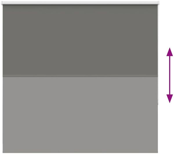 vidaXL Verdunkelungsrollo Grau 160x175cm Stoffbreite 156,6cm Polyester 4011166 Bild 5