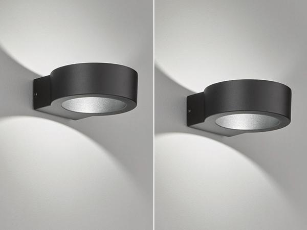 LED Außenwandleuchten 2er SET Schwarz mit Up and Down Licht - 15cm breit Bild 3