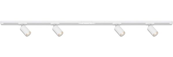 Briloner Leuchten Schienensystem-Sets RAIL, ohne Leuchtmittel, Schienensystem Rail 1,5 m Weiß max. 9W Decke Wohnzimmer Büro Küche