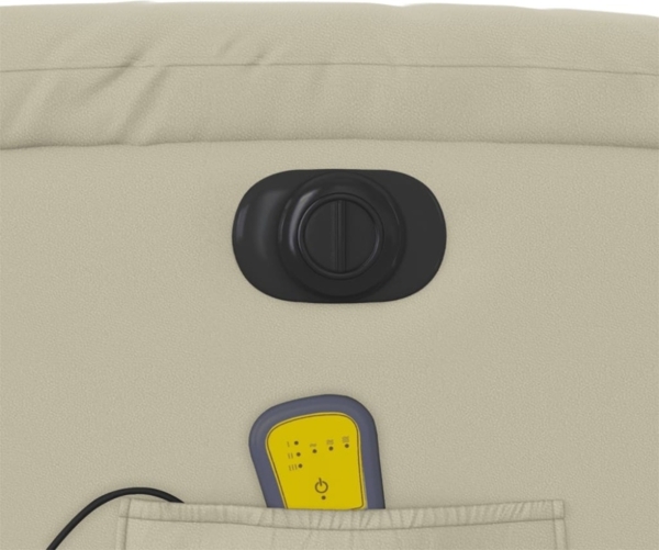 vidaXL Massagesessel Elektrisch Creme Kunstleder 3205258 Bild 6