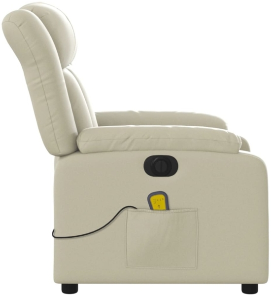 vidaXL Massagesessel Elektrisch Creme Kunstleder 3205258 Bild 8