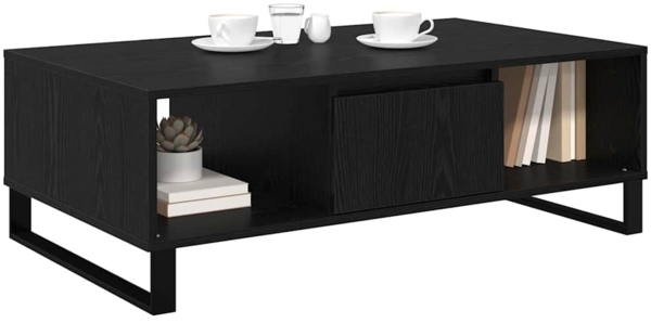 vidaXL Couchtisch Schwarz Eichen-Optik 104 x 60 x 35 cm Holzwerkstoff 882594 Bild 2