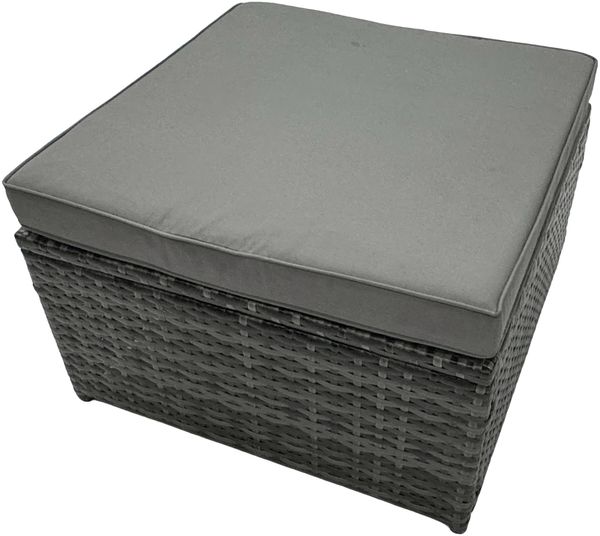 Fimous Rattan-Gartenmöbel Firepit Set Outdoor 11-Sitzer Esstisch Set mit Glasplatte Bild 5