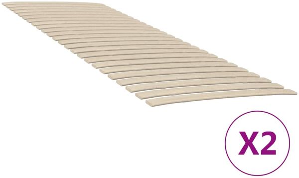 vidaXL Ersatz-Lattenrost mit 48 Latten 2 Stk. 70x200 cm 3203723
