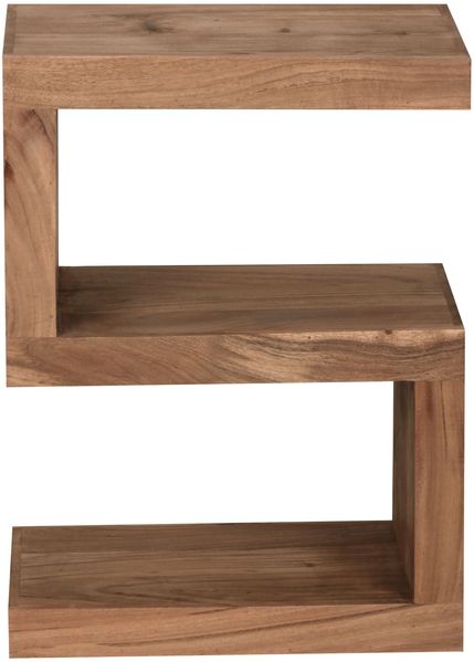 Wohnling Beistelltisch Massivholz S Cube 60cm hoch Akazie Bild 14