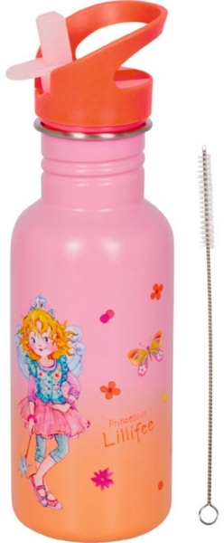 COPPENRATH DIE SPIEGELBURG Trinkflasche Edelstahlflasche Prinzessin Lillifee ca. 0,5 l, mit großer Trinköffnung