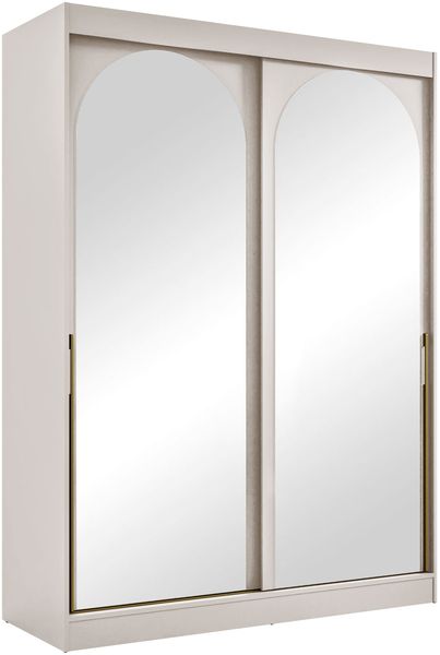 Kleiderschrank Mezzinto 150 (Farbe: Cashmere / Cashmere + Gold)