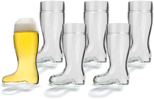 Stölzle Oberglas Stiefel Bierglas 0,25 l 6er Set