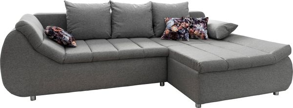 Home affaire Ecksofa Imolaa elegant, Breite 270cm, moderne Sitzsteppung, bequem, L-Form, auch mit Bettfunktion und Bettkasten