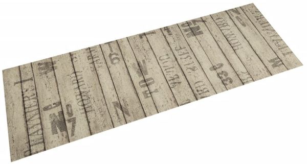 vidaXL Küchenteppich Waschbar Zaun 45x150 cm Samt 4005638