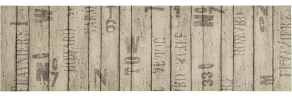 vidaXL Küchenteppich Waschbar Zaun 45x150 cm Samt 4005638