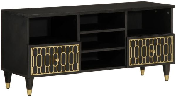 vidaXL TV-Schrank 100x33x46 cm Massivholz Mango 358338