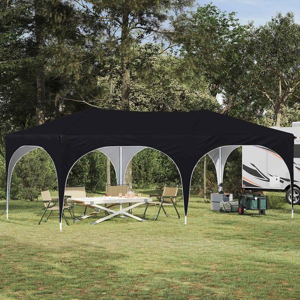 vidaXL Pop-up Partyzelt 575 x 288 x 245 cm Anthrazit Oxford-Stoff 42019880