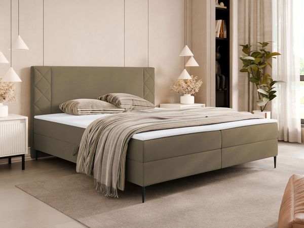 Boxspringbett Prilata (Farbe: Polo 875, Größe: 160 x 200)