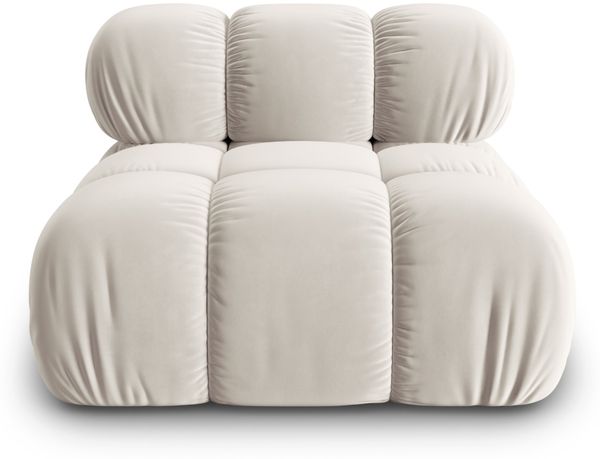 Micadoni Armloses Modul Bellis Samt Bluvel Dunkelbeige