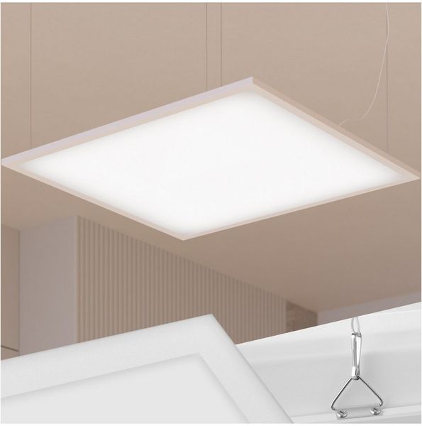 tectake Deckenleuchten LED-Paneel, Modernes LED-Paneel mit schwebendem Blacklighteffekt