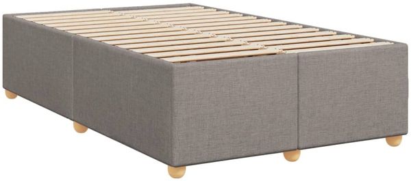 vidaXL Boxspringbett mit Matratze Taupe 120x200 cm Stoff 3293558 Bild 10