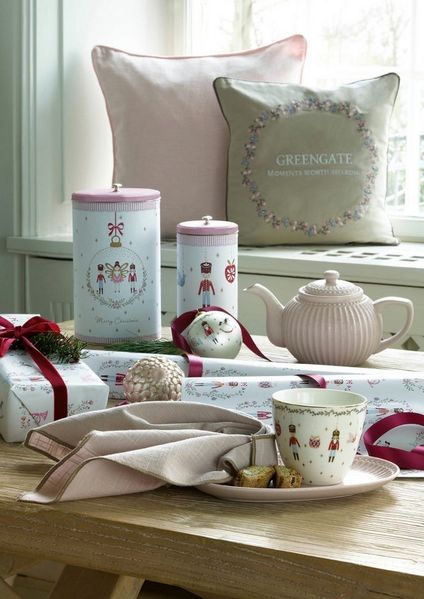 Greengate Geschirrtuch Allie Geschirrtuch pale grey 70 x 50cm