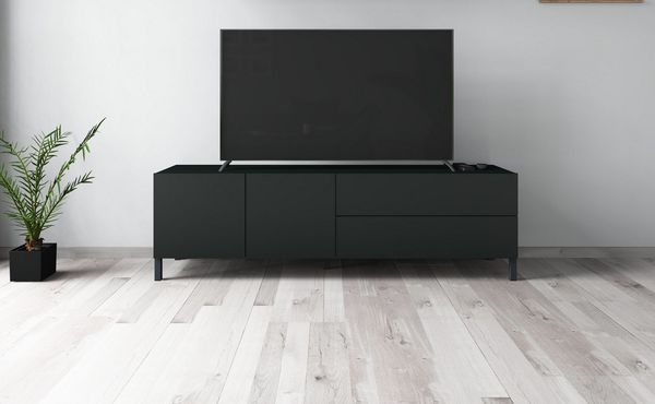borchardt Möbel Lowboard Sophia, TV-Schrank Breite 152 cm, Metallfüße, grifflose Optik