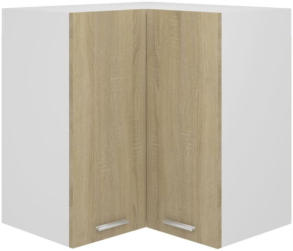 vidaXL Eckhängeschrank Lyon Sonoma-Eiche 57x57x60 cm Holzwerkstoff 806393