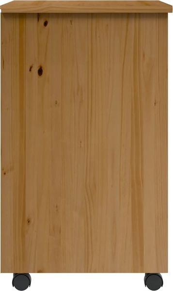 vidaXL Rollschrank mit Schubladen MOSS Honigbraun Massivholz Kiefer 4015785 Bild 4
