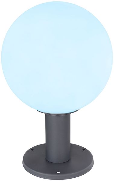 RGB LED Außenleuchte, Sockelleuchte, ALU, Druckguss, IP44