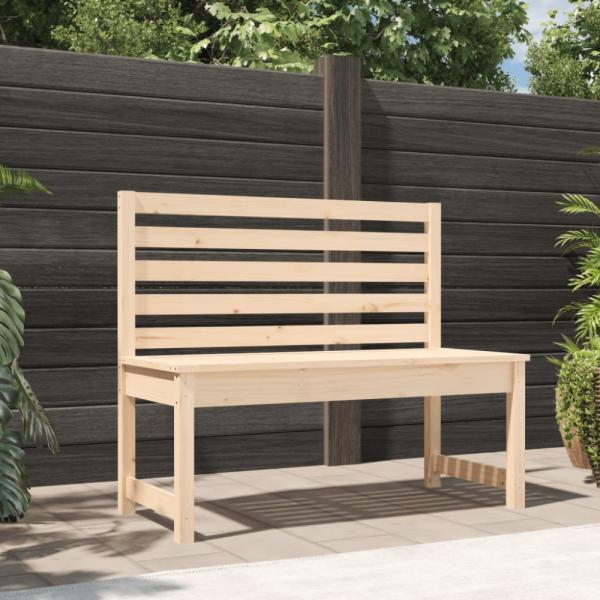 vidaXL Gartenbank 109 cm Massivholz Kiefer