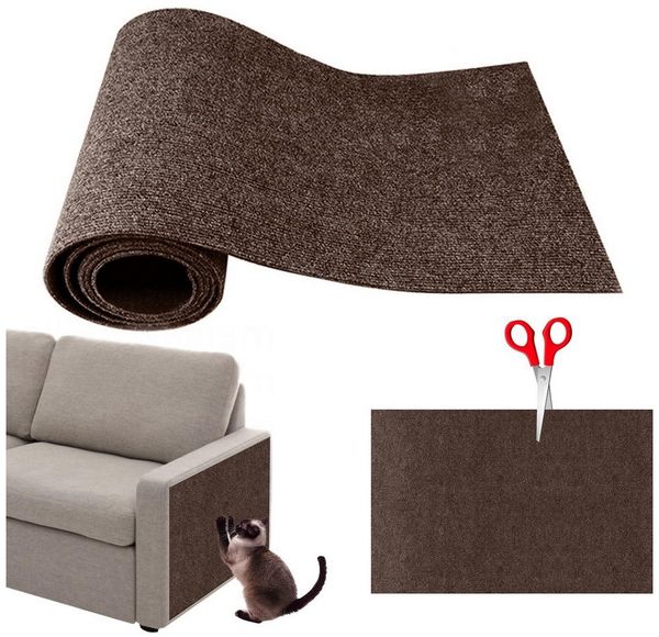 Ledander Kratzmatte Selbstklebende Kratzteppich Katze Wand Kratzschutz Sofa Schutz, Kratzmatte Couch Schutz von DIY Krallen Katzenteppich